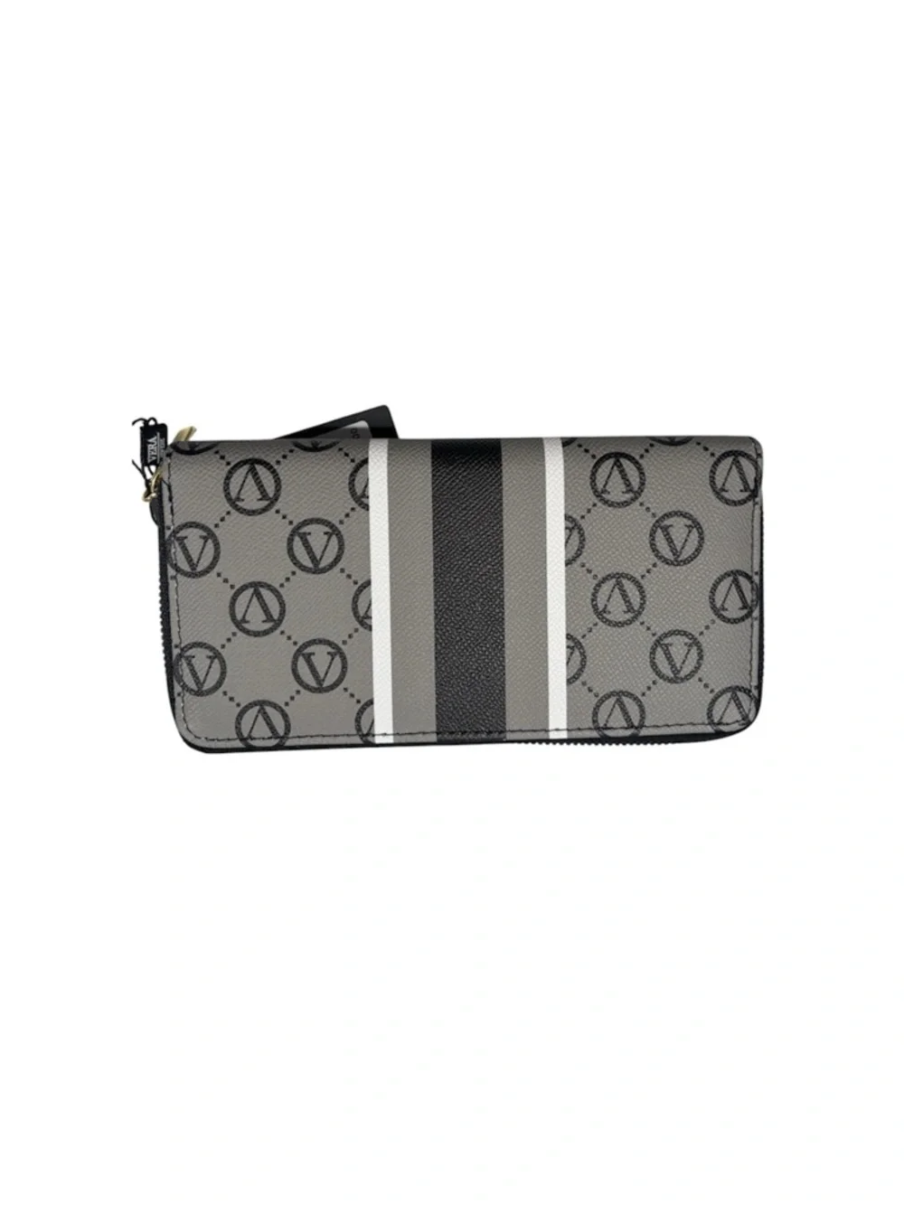 Vera New York Gray Signature Zip-Around Wallet